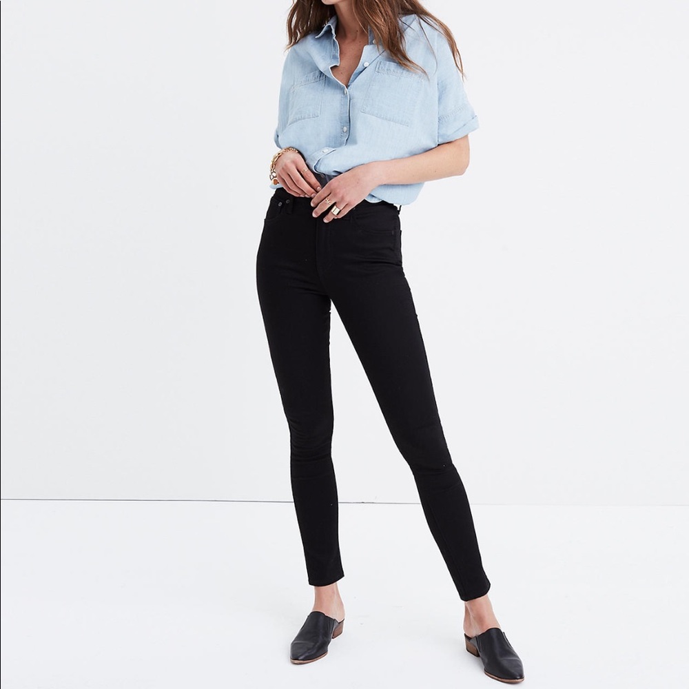 Madewell 10” Skinny High-Rise Black